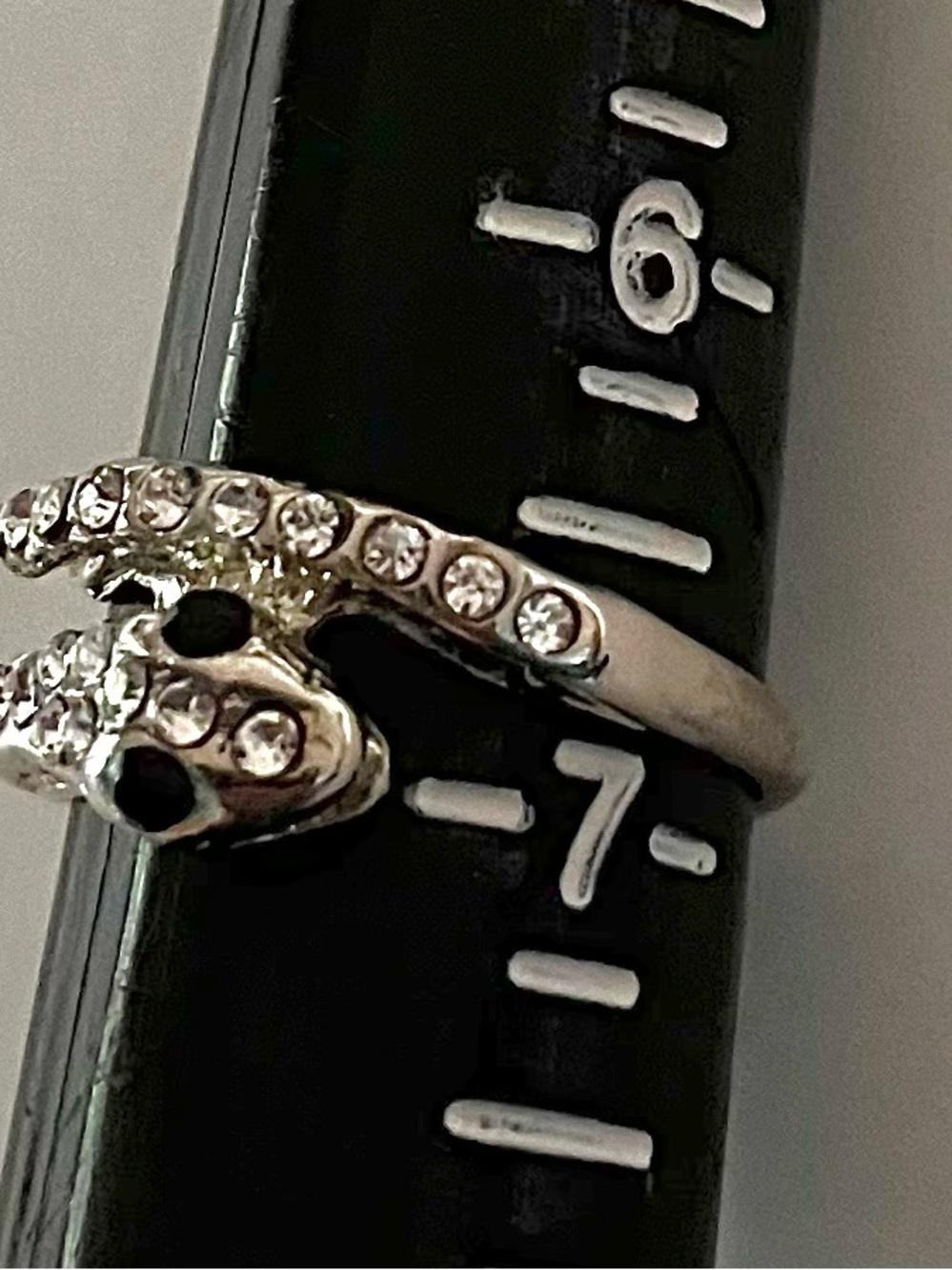 CRYSTAL SNAKE RING - Picture 2 of 6